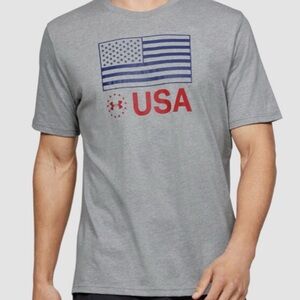 Under Armour USA Flag Graphic Tee | Patriotic Athletic Casual Shirt | Men’s XXL
